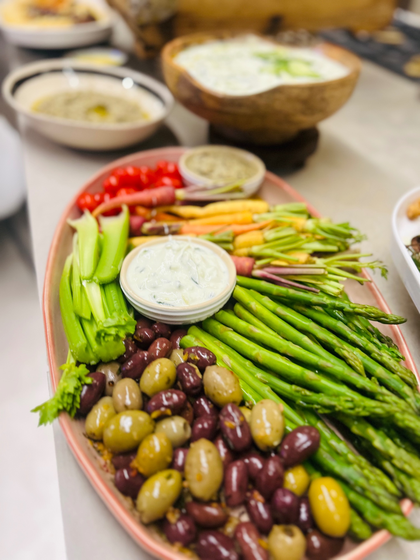Crudité platter